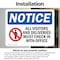 Signmission Visitors OSHA Notice Sign, Vinyl Decal, 14in W x 10in L, 2PK OS-2PACK-NS-D-1014-L-17063 - alternate 2